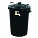 BLACK PVC BIN 110LTR