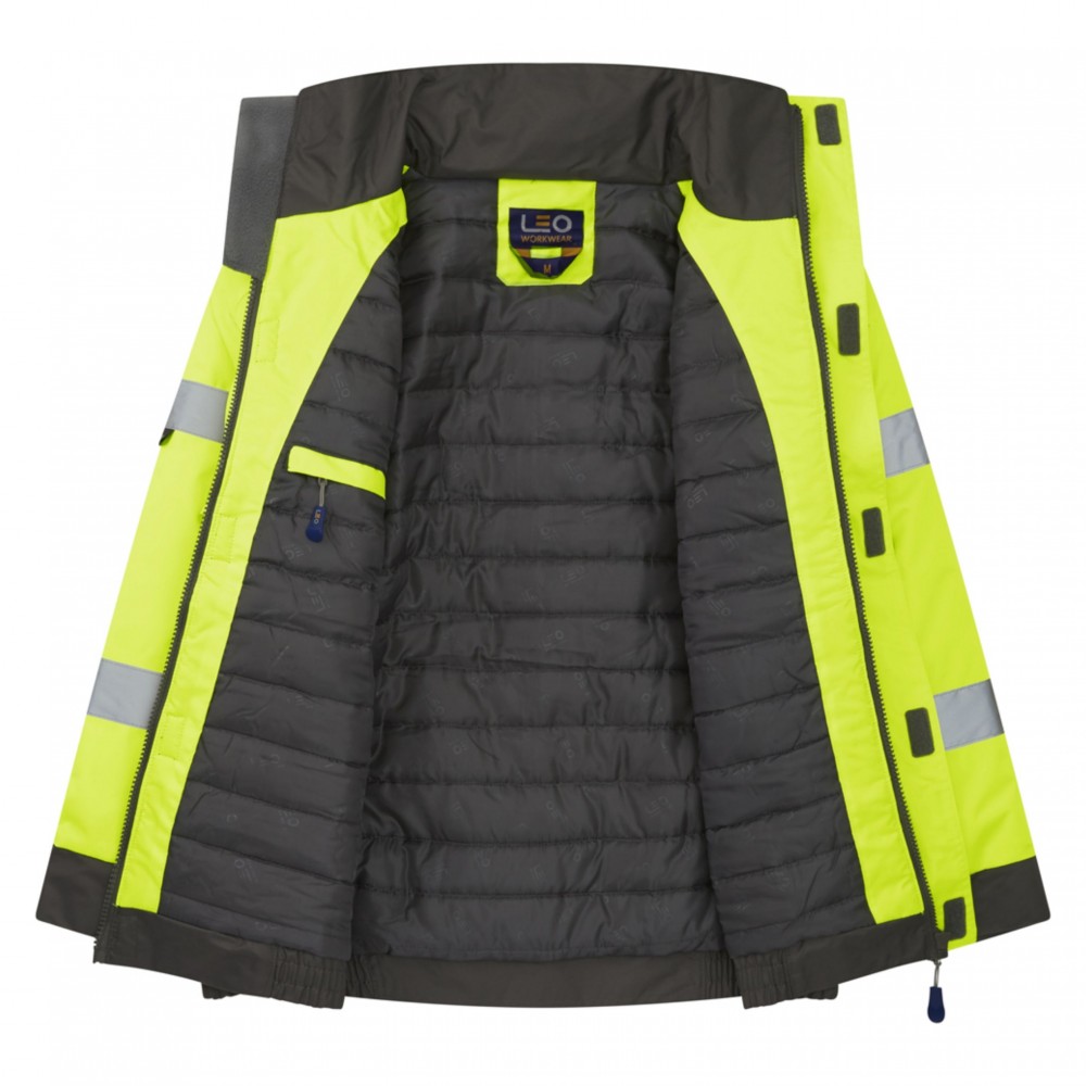 CHIVENOR Leo EcoViz 4K Baffle Lined Bomber Jacket YELL SMALL