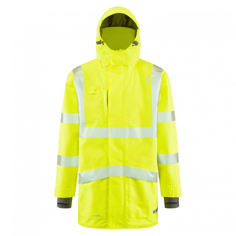 CLOVELLY Leo EcoViz 15K Performance+ Breathable Anorak YELLOW SMALL