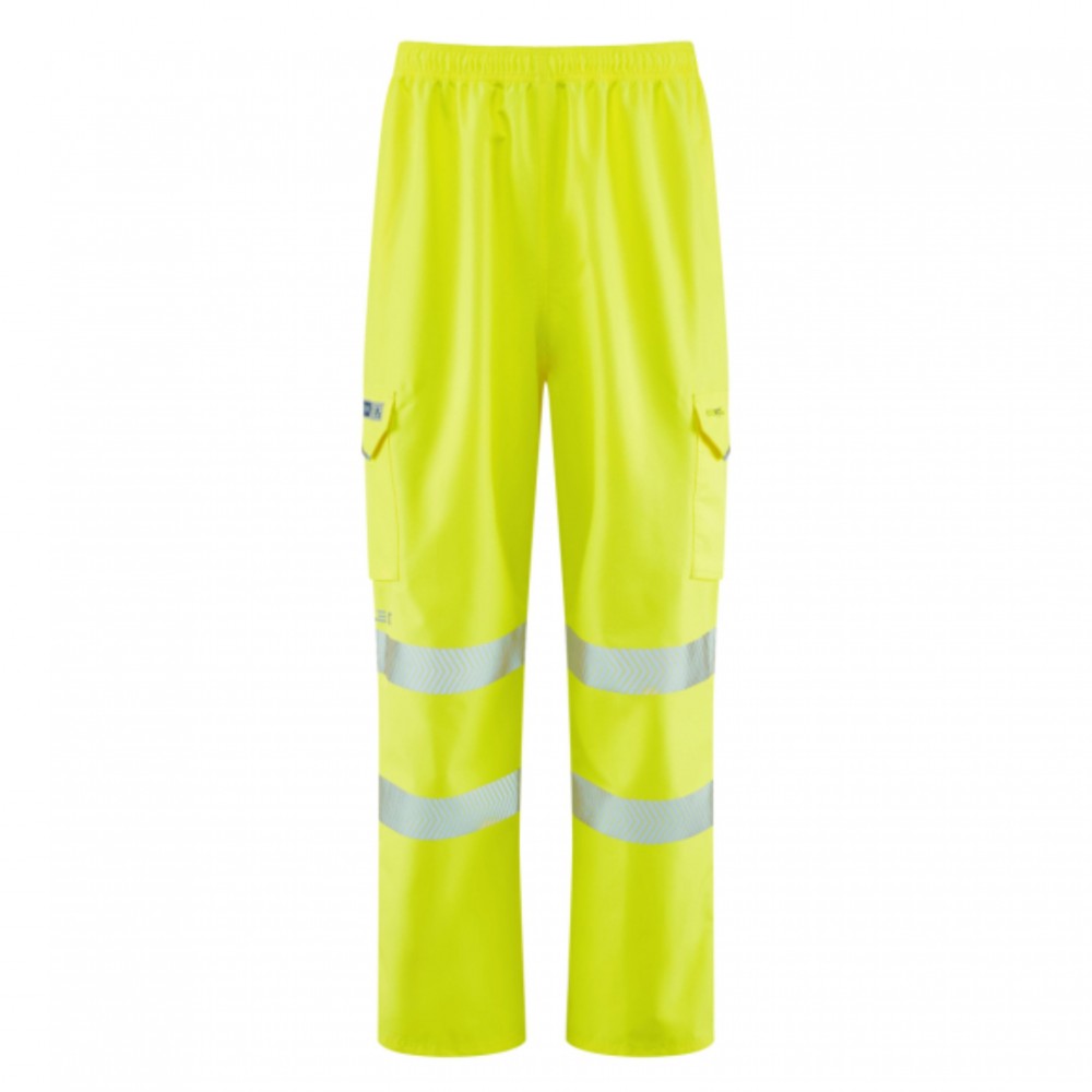 INSTOW Leo EcoViz 15K Breathable Cargo Overtrouser YEL S