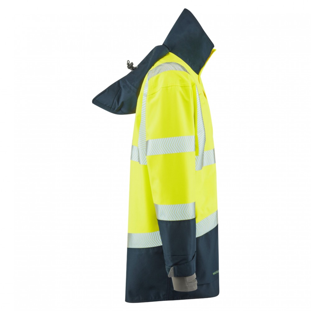 CLOVELLY Leo EcoViz 15K Performance+ Breathable Anorak YEL/NAVY SMALL