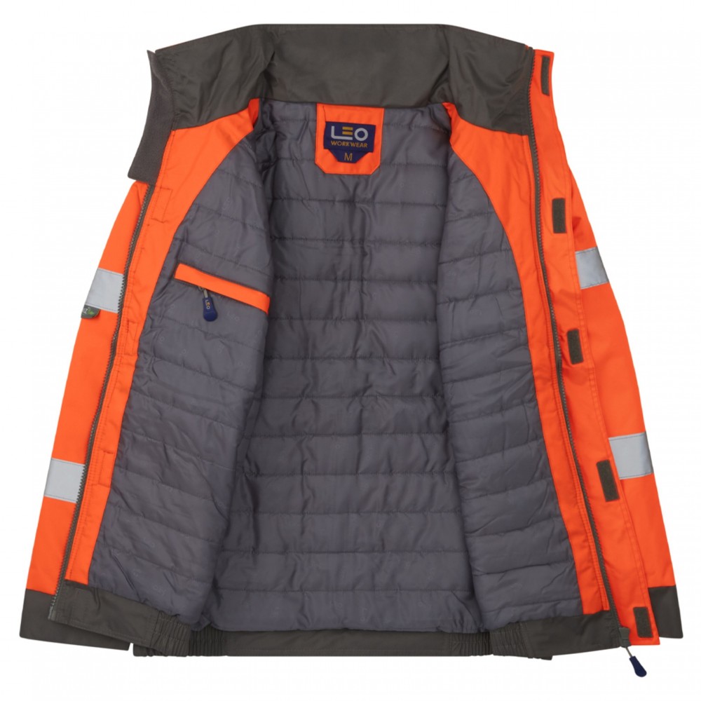 CHIVENOR Leo EcoViz 4K Baffle Lined Bomber Jacket ORG 2XL