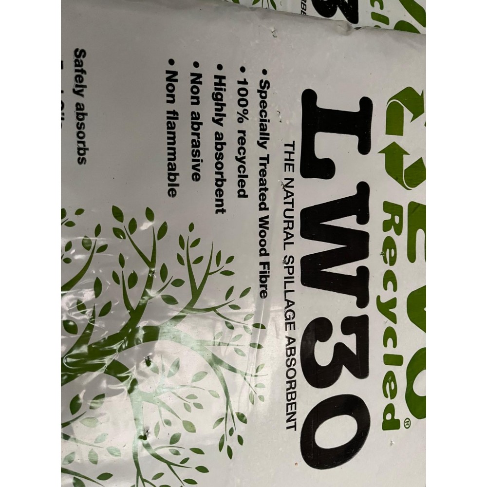 FENTEX LW30 WOOD FIBRE FR ABSORBENT PELLETS 30LT BAG