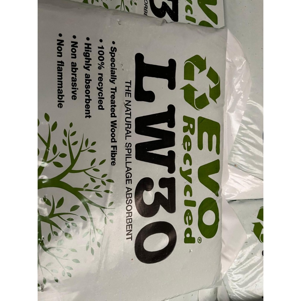 FENTEX LW30 WOOD FIBRE FR ABSORBENT PELLETS 30LT BAG