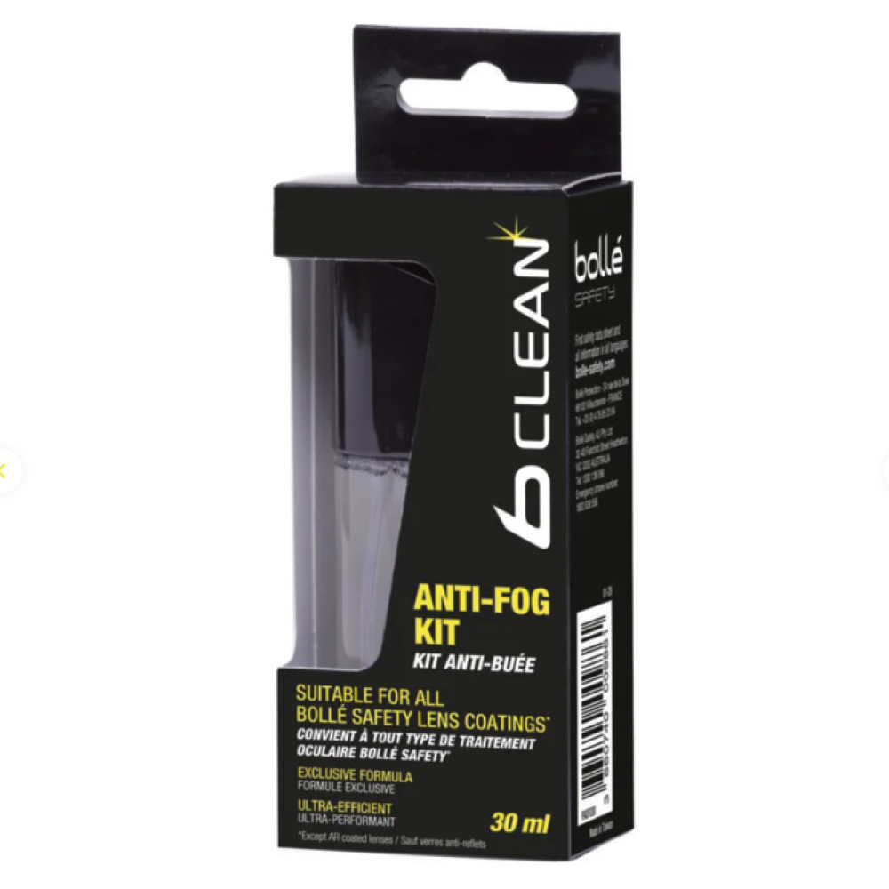 BOLLE ANTI-FOG KIT 30ML SPRAY AND MICROFIBRE TISSUE PACF030