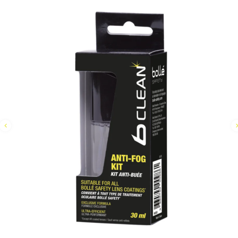 BOLLE ANTI-FOG KIT 30ML SPRAY AND MICROFIBRE TISSUE PACF030