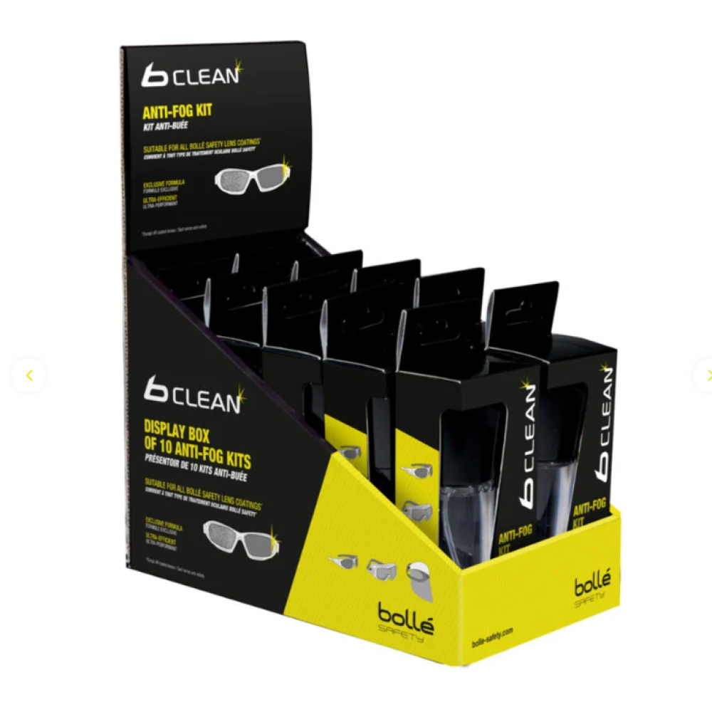 BOLLE ANTI-FOG KIT 30ML SPRAY AND MICROFIBRE TISSUE PACF030