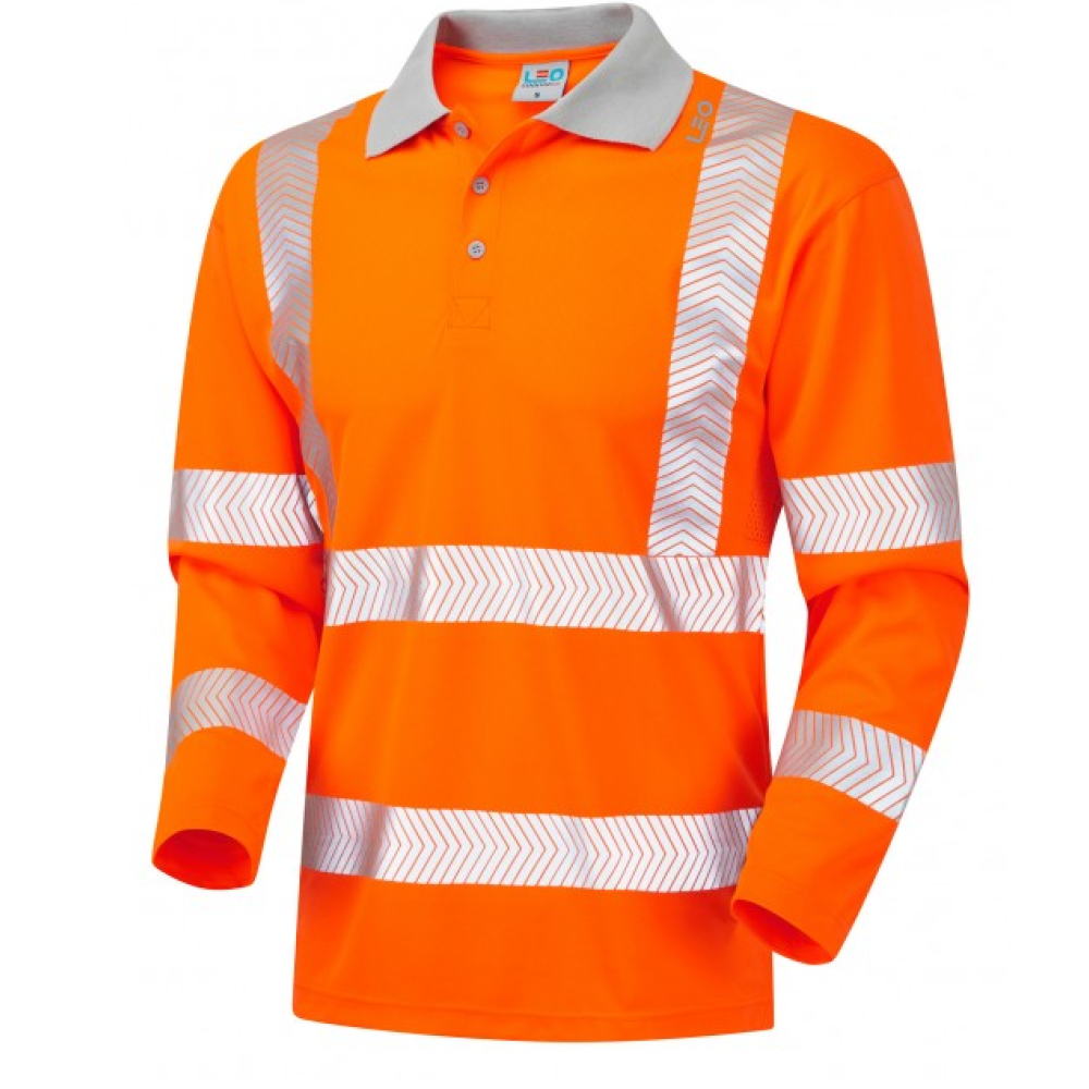 BARRICANE Leo EcoViz Performance+ Sleeved Polo Shirt ORG L