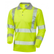 BARRICANE Leo EcoViz Performance+ Sleeved Polo Shirt YEL L