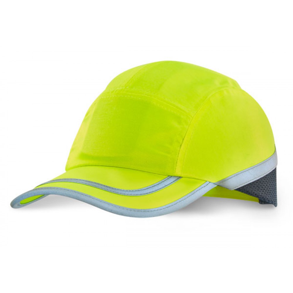 HI VIS YELLOW SAFETY BASEBALL CAP