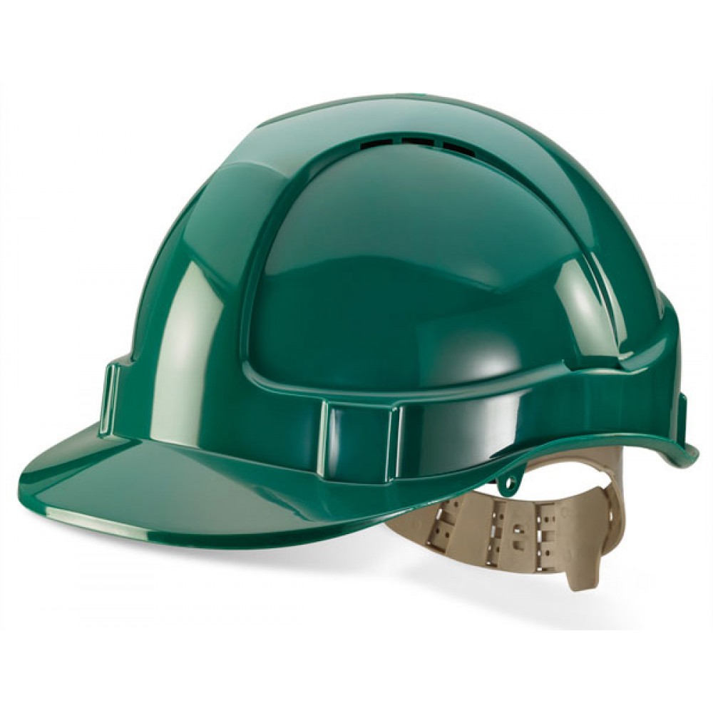 SAFETY HELMET VENTED PREMIUN BBRAND GREEN