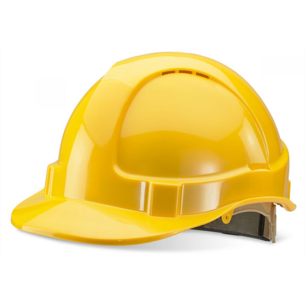 SAFETY HELMET VENTED PREMIUN BBRAND YELLOW