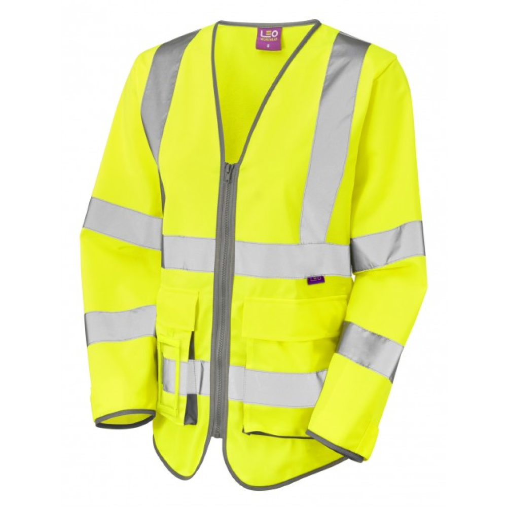 BEAWORTHY Leo EcoViz Women's Sleeved Superior Waistcoat XS ORG