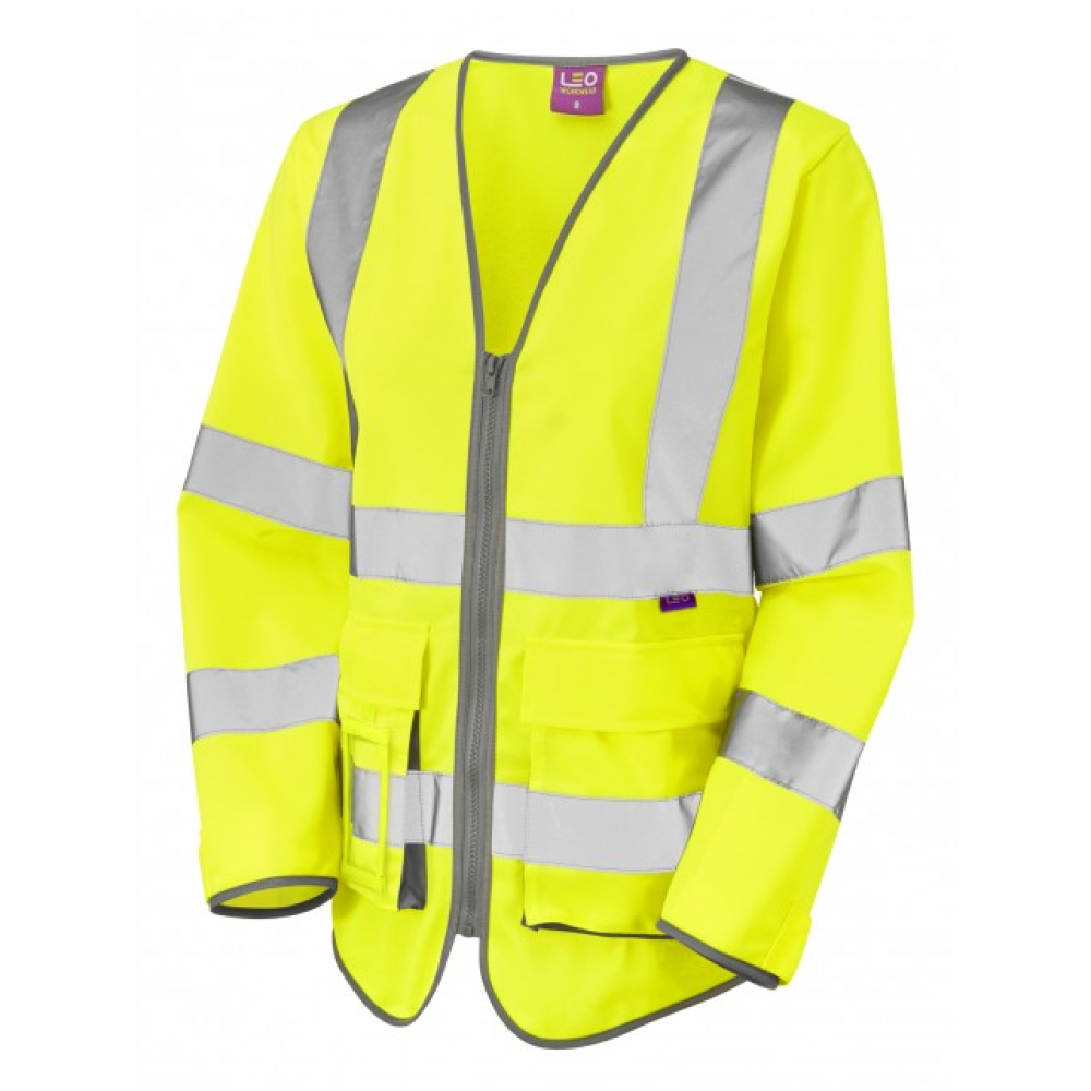 BEAWORTHY Leo EcoViz Women's Sleeved Superior Waistcoat XS ORG