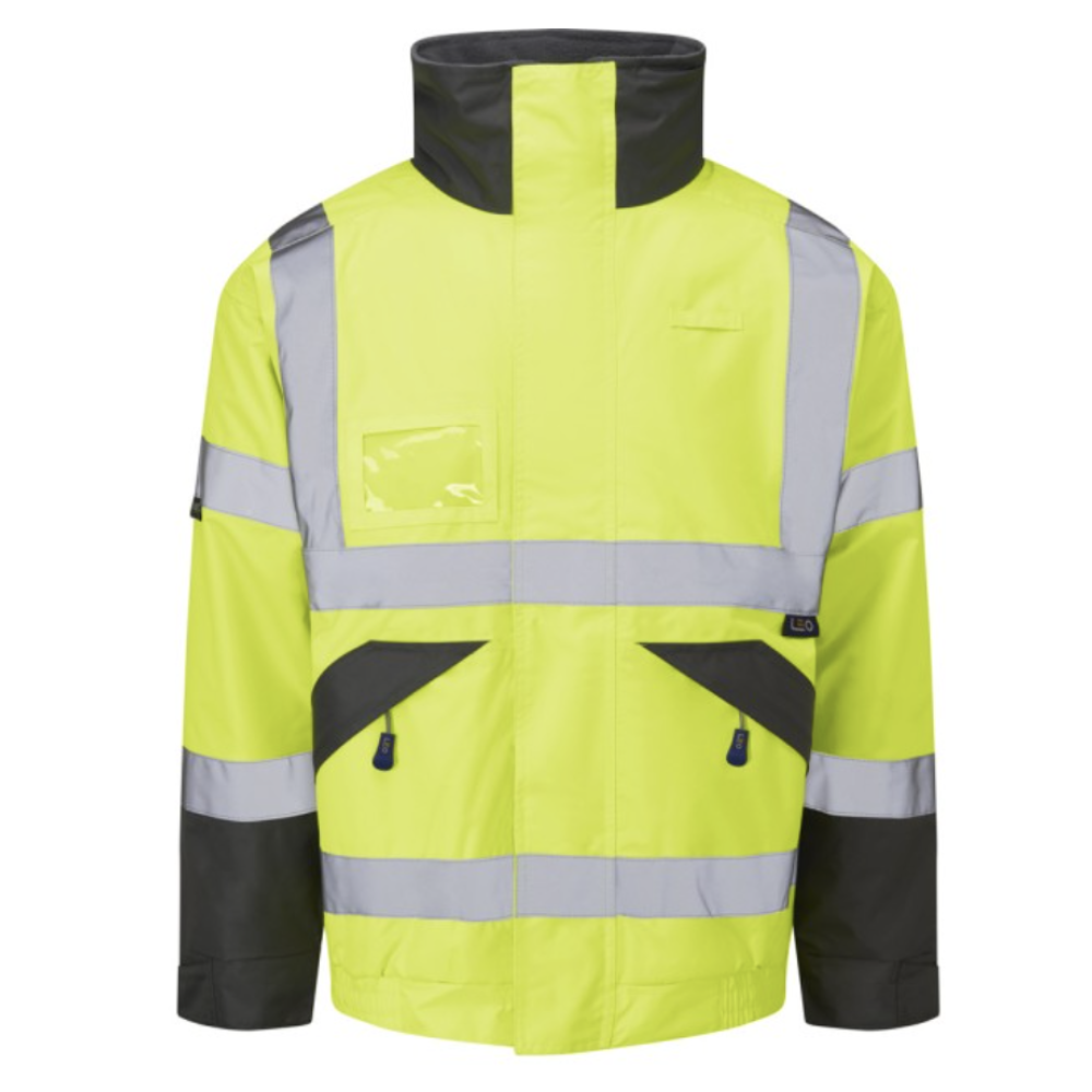BICKINGTON Leo EcoViz 4K Superior Fleece Lined Bomber Jacket YELLOW LRG