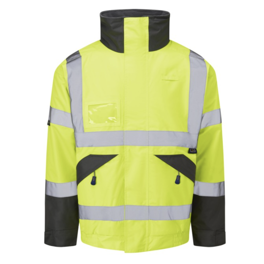 BICKINGTON Leo EcoViz 4K Superior Fleece Lined Bomber Jacket YELLOW LRG