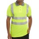 HI-VISIBILITY YELLOW POLO SHORT SLEEVE LARGE