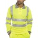 HI-VIS POLO SHIRT LONG SLEEVE YELLOW MEDIUM