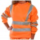 HI-VIZ SWEATSHIRT ORANGE BSEEN XL