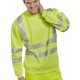 HI-VIZ SWEATSHIRT YELLOW BSEEN MED