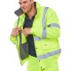 CONSTUCTOR FLEECE LINED BOMBER JACKET YELLOW B SEEN MEDIUM