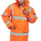 CONSTRUCTOR TRAFFIC JACKET ORANGE LARGE