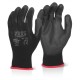 PU COATED BLACK GLOVE EC9 4.1.2.1 XXLARGE