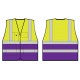 TWO TONE EXECUTIVE VEST YELLOW/PURPLE XL