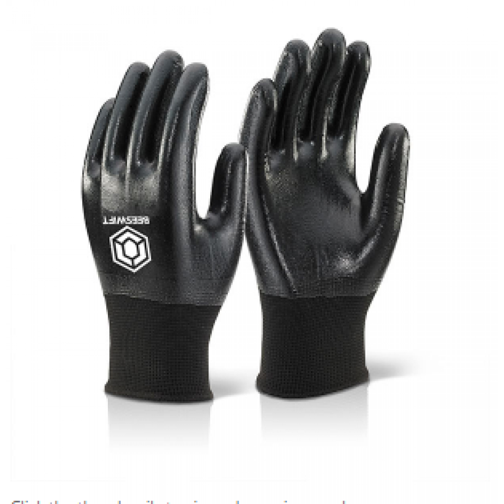 NITRILE FULLY COATED POLYESTER GLOVE  4.1.2.1 SMALL