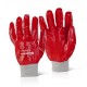 RED PVC KNITWRIST GLOVE M