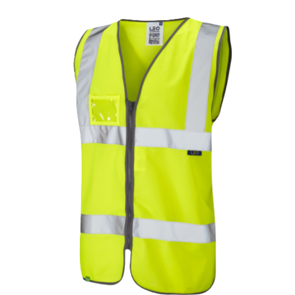 RUMSAM LEO ECOVIS ZIPPED WAISTCOAT C/W ID POCKET YEL SMALL