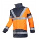 HI -VIZ SKOLLFIELD JACKET C/W BODYWARMER ORANGE SMALL