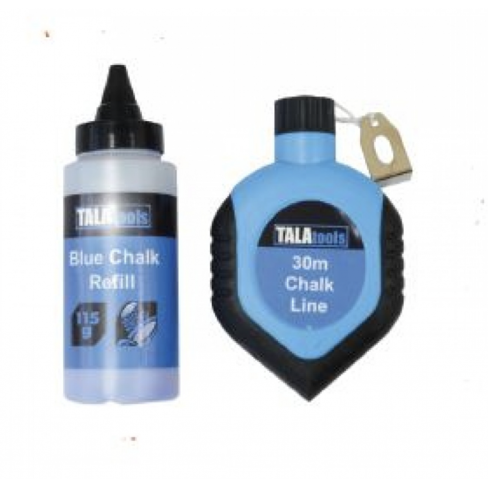 TALA 30M CHALK LINE SET BLUE TAL69240