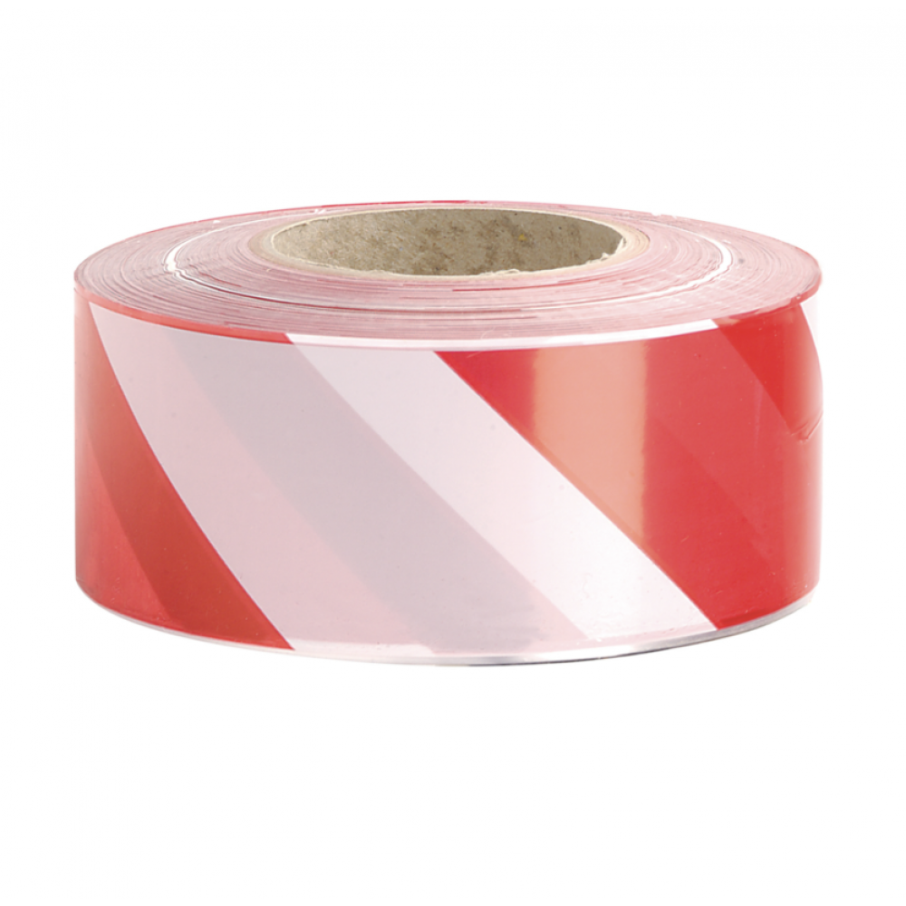 PROSOLVE ZEBRA TAPE RED AND WHITE 500MT ROLL