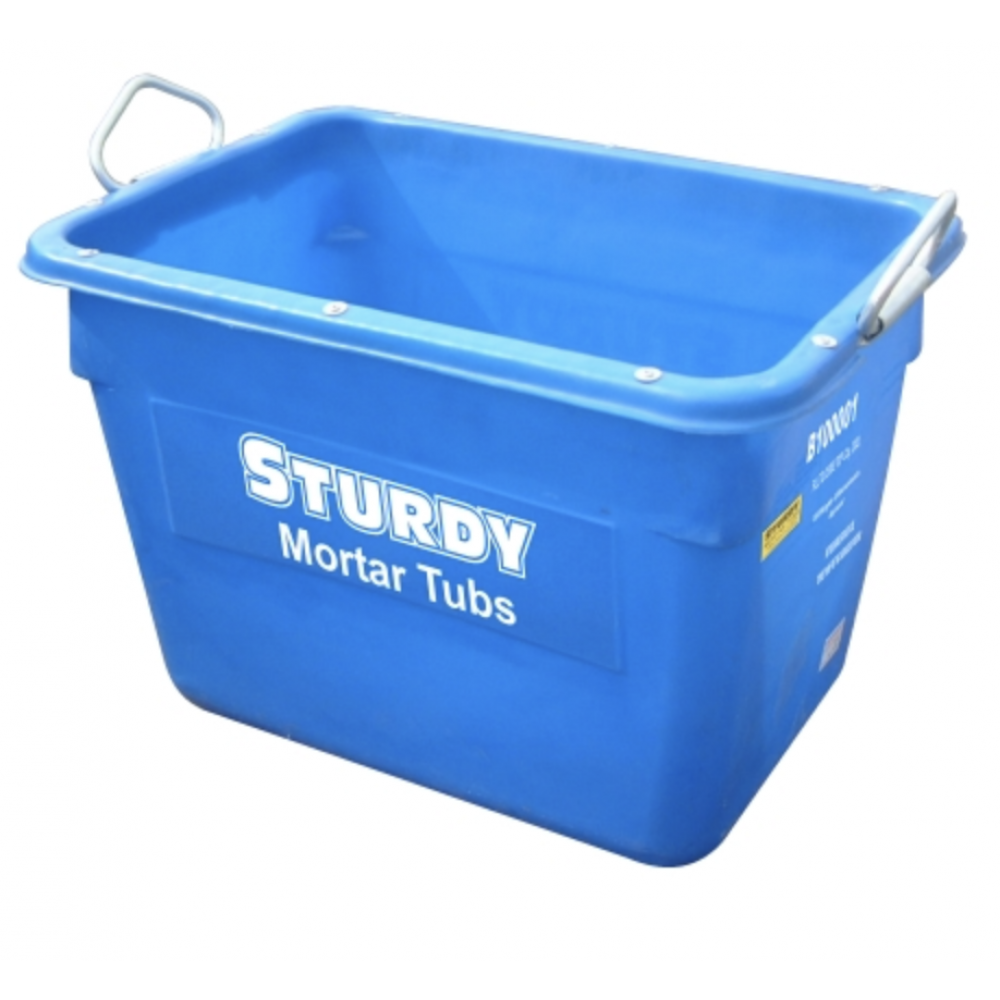 STURDY 2 HANDLE 330LT CRANEABLE MORTAR BIN BLUE