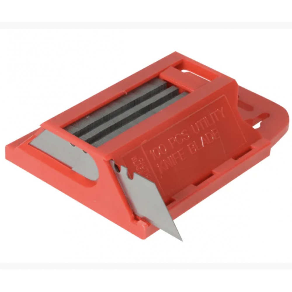 BLUESPOT UTILITY BLADES IN HOLDER 100PC 29194