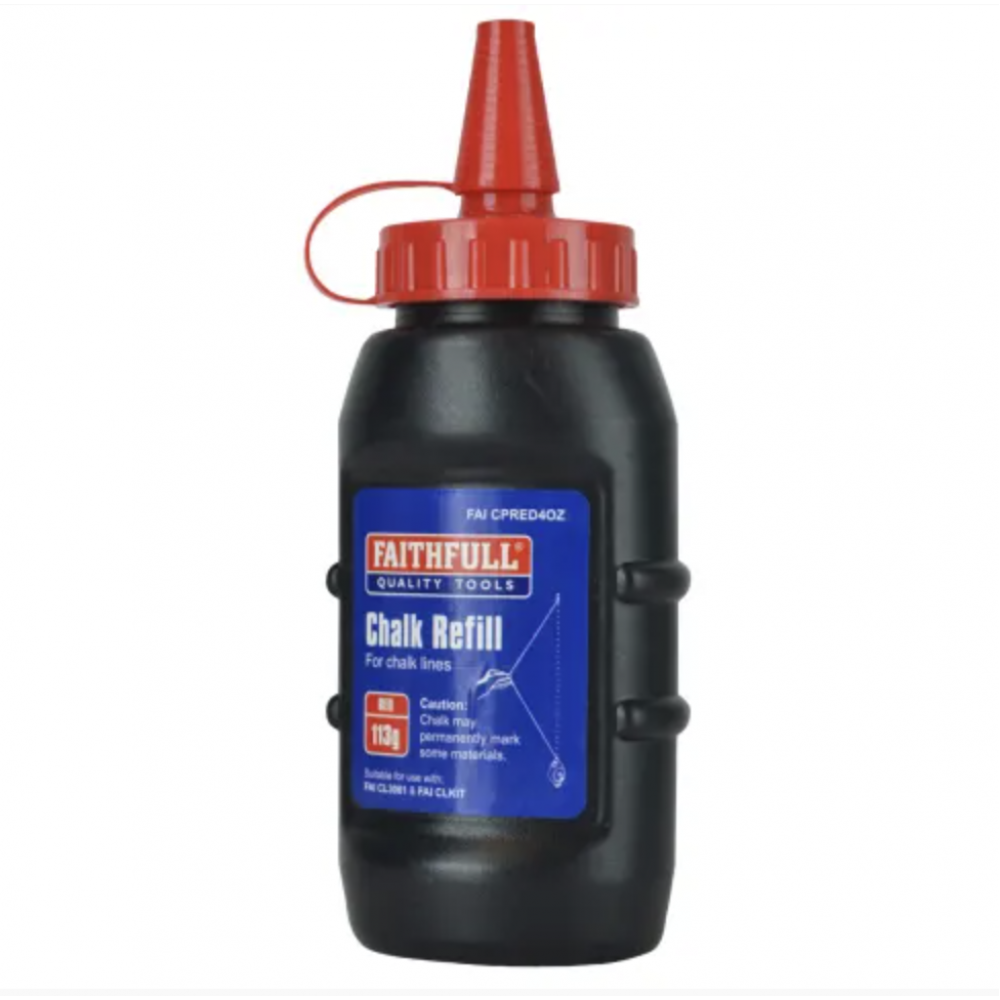 FAITHFULL CHALK POWER RED 113G FAITHFULL CHALK POWER RED 113G