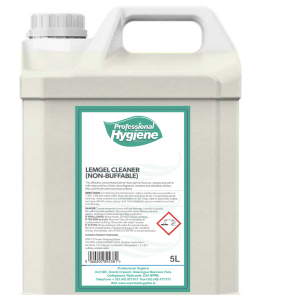 PROFESSIONAL HYGIENE LEMON GEL CLEANER 5LTR