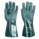 A835 DOUBLE DIPPED  PVC GAUNTLET 35CM (MED LENGHT) GREEN XL