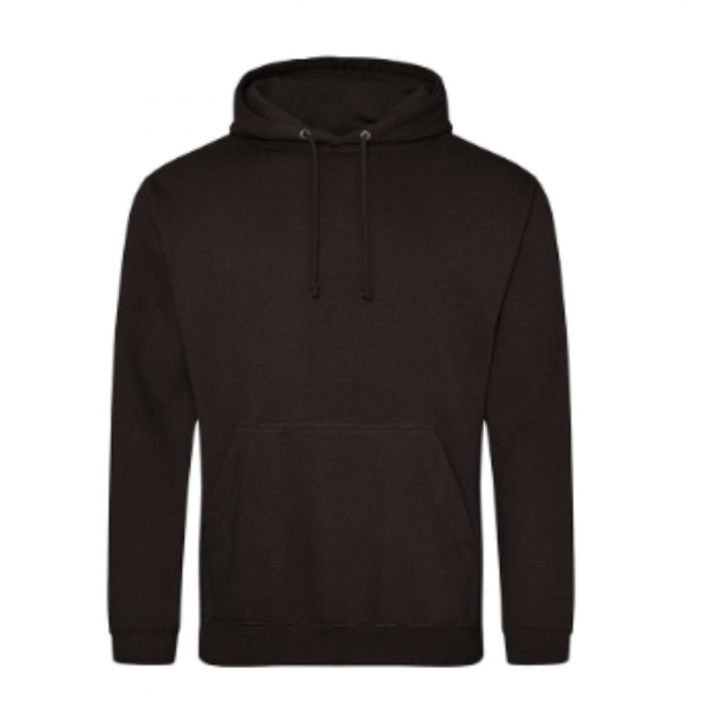 AWDIS COLLEGE HOODIE BLACK JH001 3XL