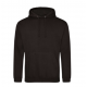 AWDIS COLLEGE HOODIE BLACK JH001 3XL