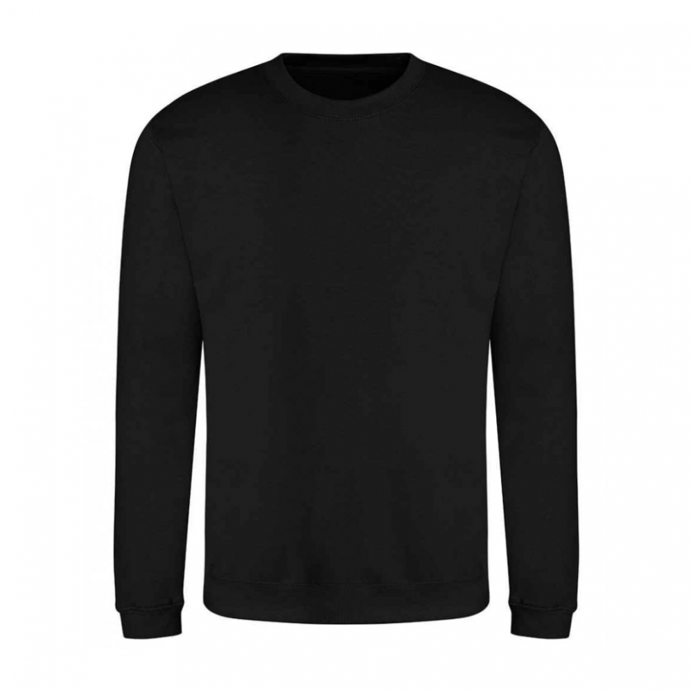 AWDIS MENS SWEATSHIRT DEEP BLACK MED