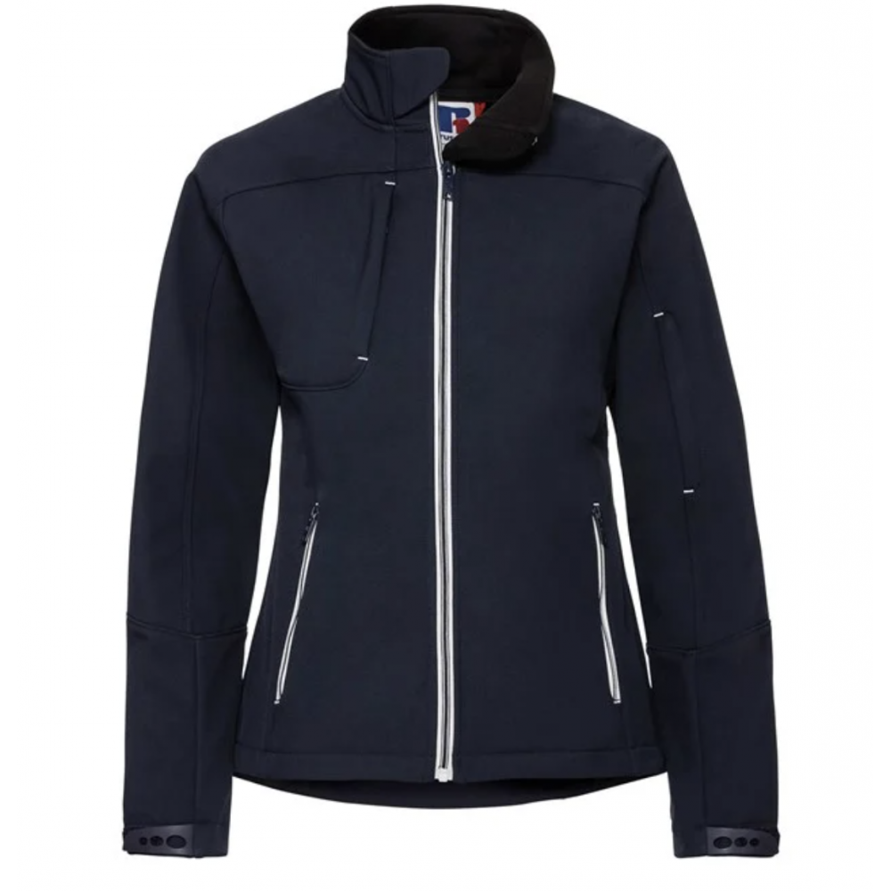 RUSSELL BIONIC SOFT SHELL JACKET FRENCH NAVY MEDIUM