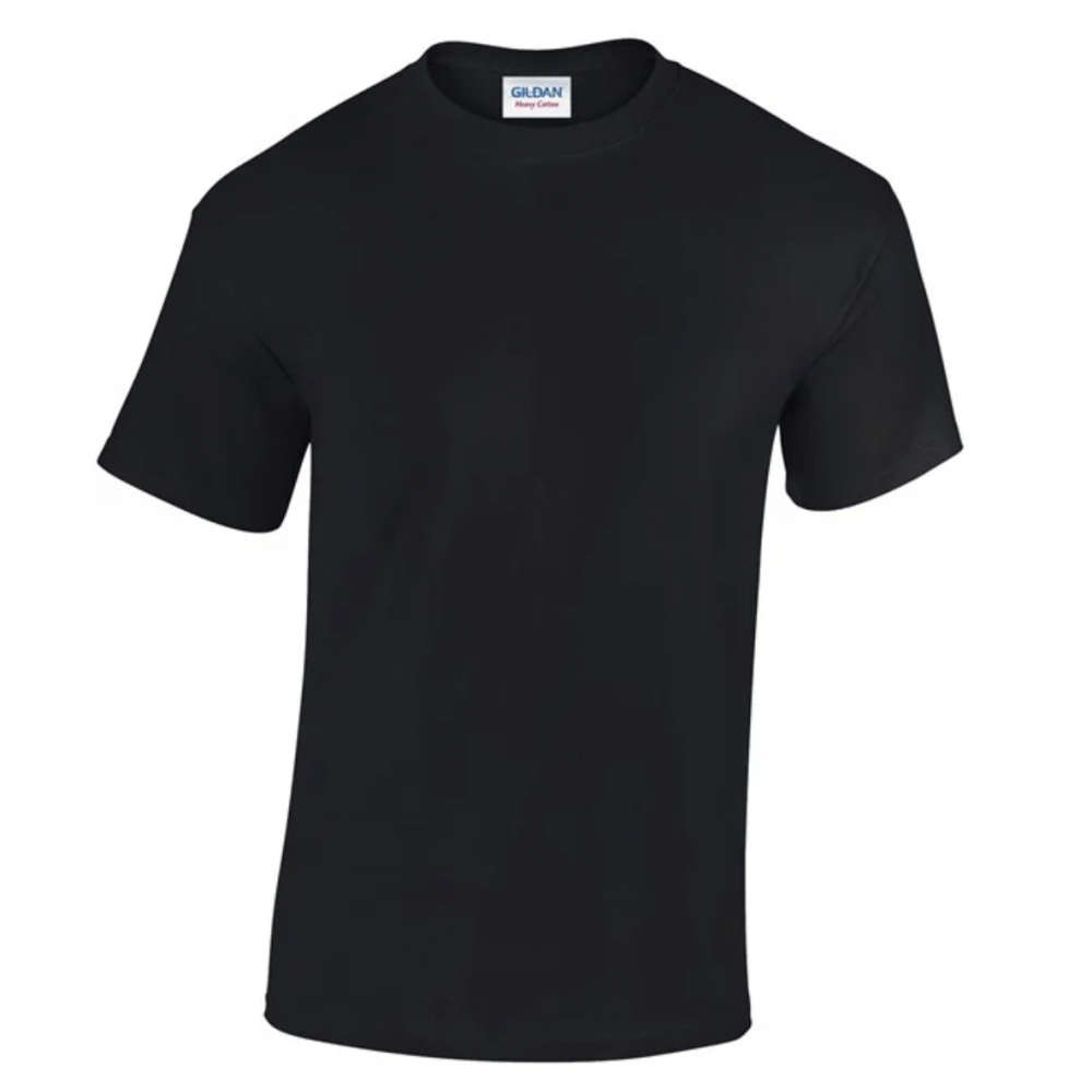 T-SHIRT GUILDAN 5000 HEAVY BLACK MEDIUM