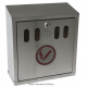 SMOKE BUSTER WALL MOUNTED CIGARETTE BIN TALTECH STAINLESS ST