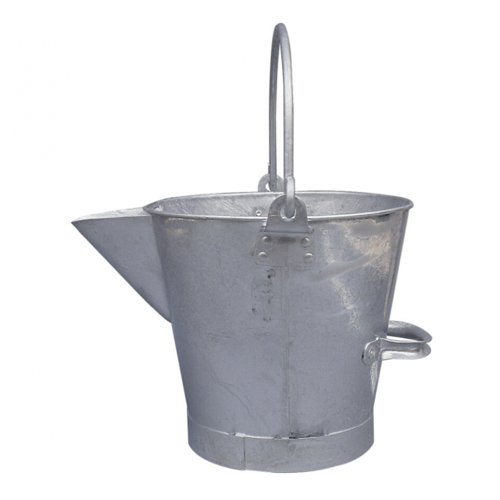 V LIPPED GALVANISED TAR CAN WITH SPOUT ME