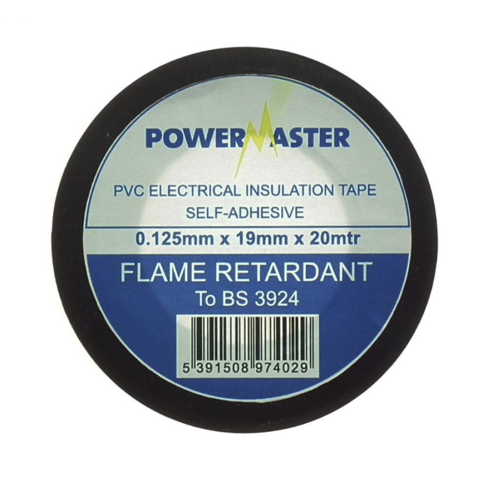 INSULATION TAPE BLACK ROLL 20MT 0089-12
