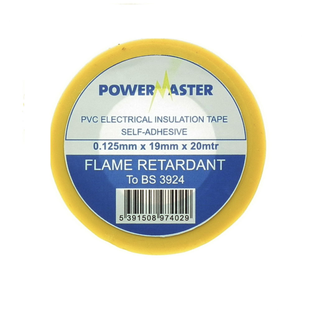 INSULATION TAPE ROLL YELLOW 20MT