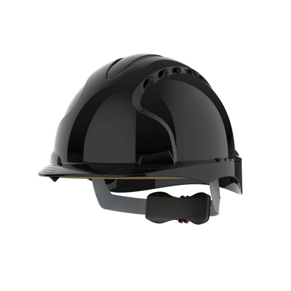 EVO3 SAFETY HELMET VENTED WHEEL RATCHET BLACK