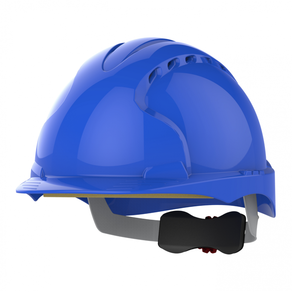 EVO3 SAFETY HELMET VENTED WHEEL RATCHET BLUE